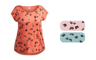 تیشرت آستین کوتاه طرح Butterfly