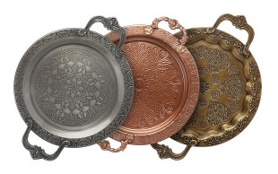 سینی فلزی طرح برجسته