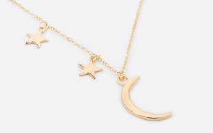 گردنبند آویز Moon and Stars