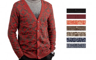 ژاکت بافت طرحدار مردانه