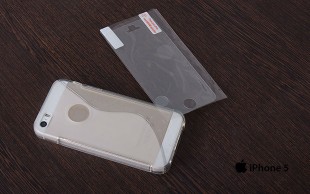 قاب ژله‌ای و محافظ صفحه iphone5