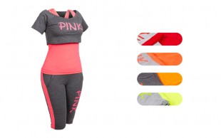 ست سه تکه ورزشی طرح PINK