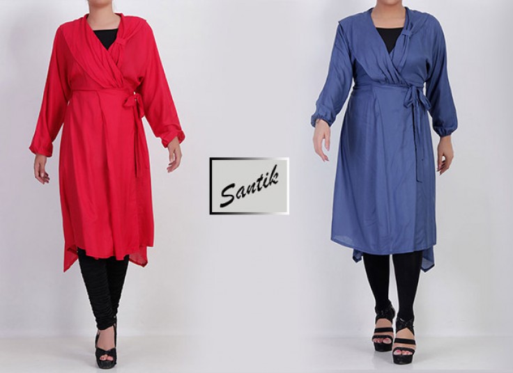 مانتو یقه پاپیونی  SANTIK