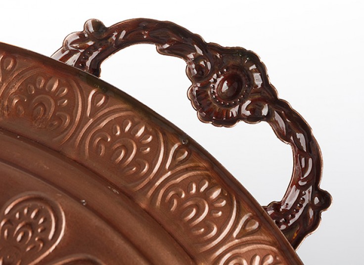 سینی فلزی طرح برجسته