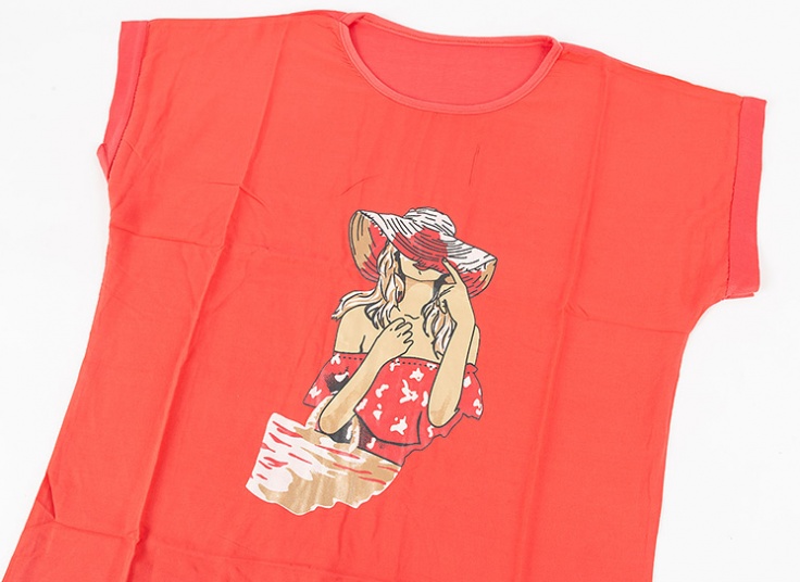 تیشرت زنانه چاپدار