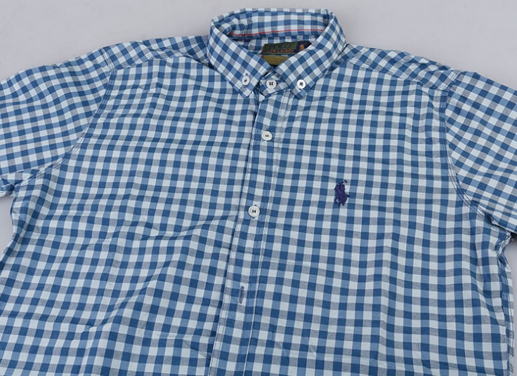 پیراهن مردانه چهارخانه طرح POLO