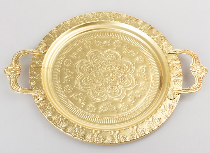 سینی فلزی طرح برجسته