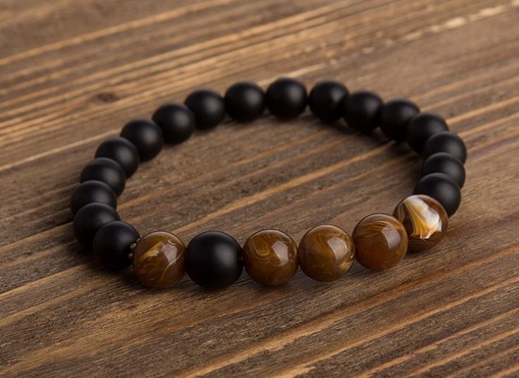 دستبند مهره ای اونیکس