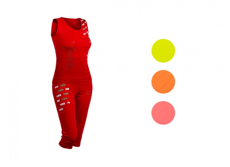 ست تاپ و شلوارک طرح Puma