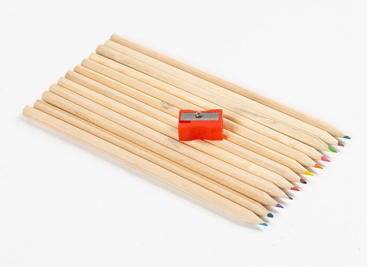 مداد رنگی جعبه چوبی