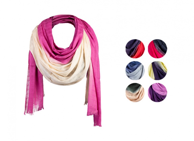 شال دو رنگ زنانه SPRING