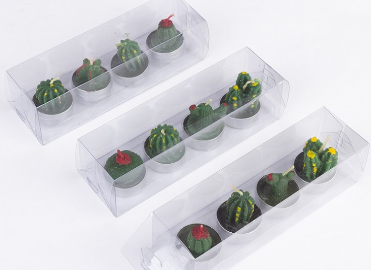 شمع تزئینی طرح کاکتوس