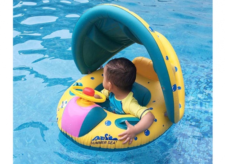 شناور بادی شورتی سایه‌بان‌دار