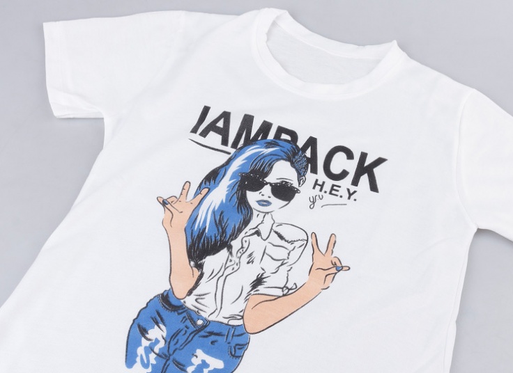 تیشرت زنانه طرحدار Casual