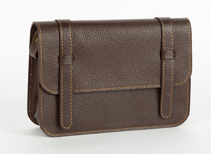 کیف دوشی چرم 2 تسمه زنانه