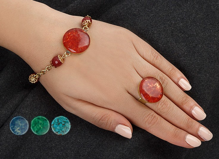 ست دستبند و انگشتر برنجی