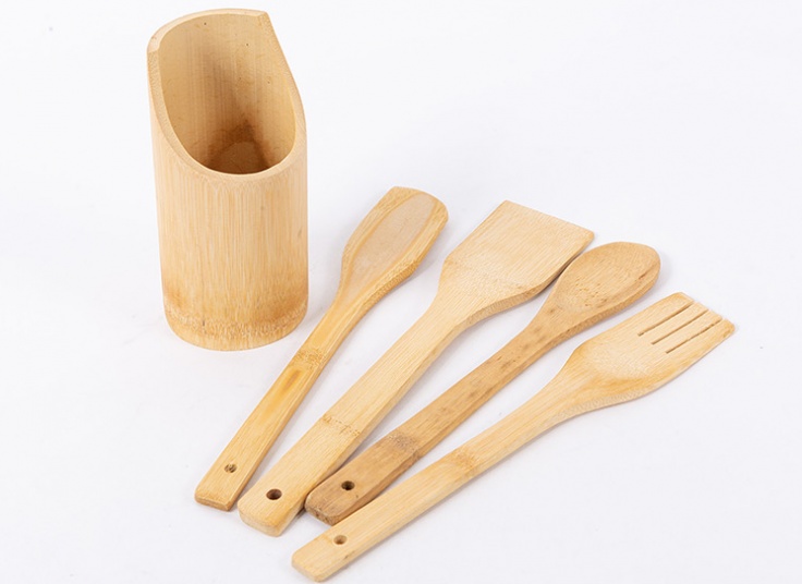 ست 5 تکه کفگیر مدل بامبو