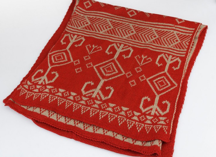 شال بافت زمستانی Geometric