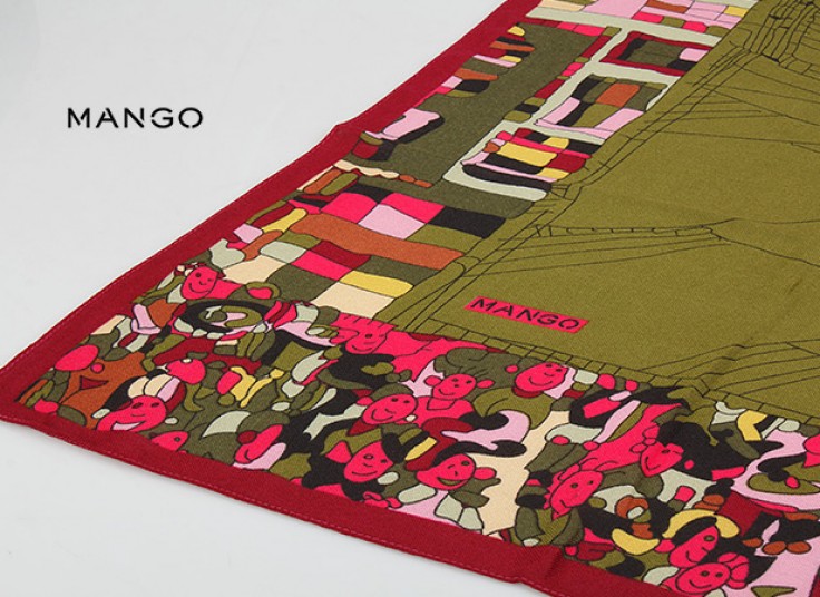 روسری پاییزه MANGO مدل Cubism