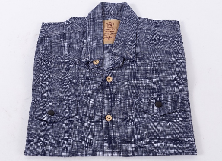 پیراهن مردانه آستین کوتاه طرح Massimo Dutti