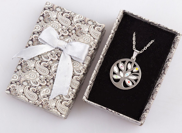 گردنبند نگین دار زنانه Steel