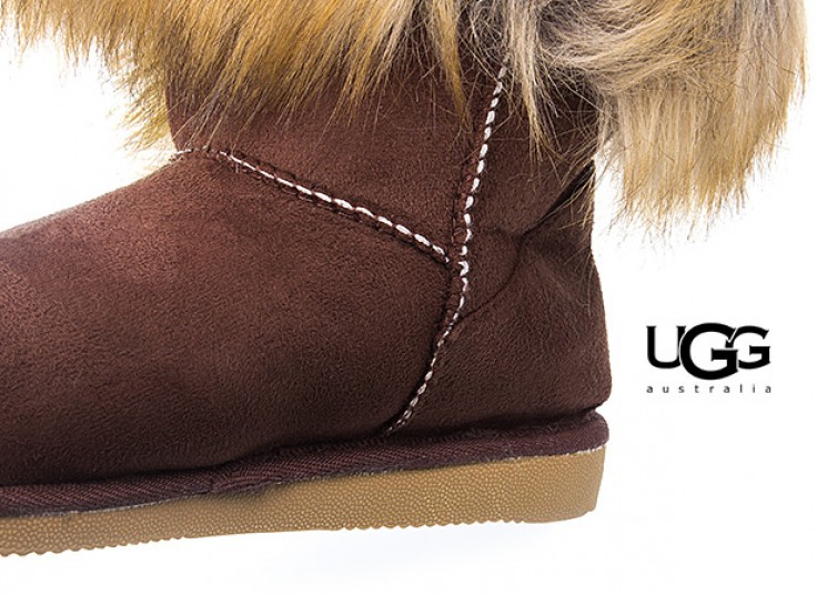 نیم بوت خزدار طرح UGG