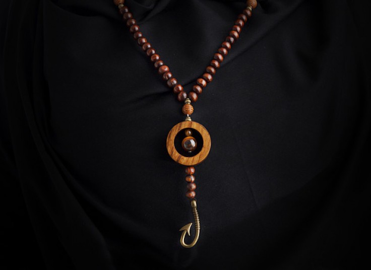 گردنبند مهره چوبی