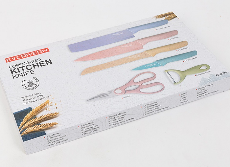 ست چاقو آشپزخانه 6 پارچه EVCRIVERH