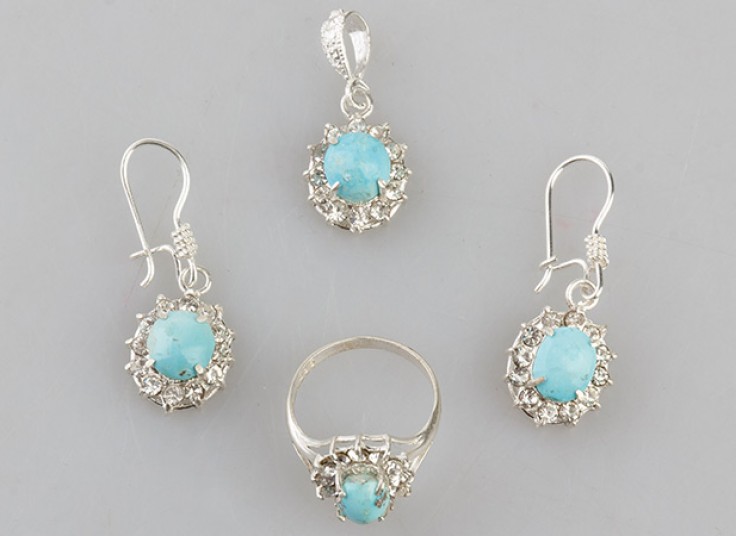 نیم ست و انگشتر نقره