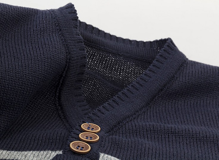 پلیور بافت مردانه دورنگ