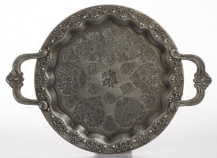 سینی فلزی طرح برجسته