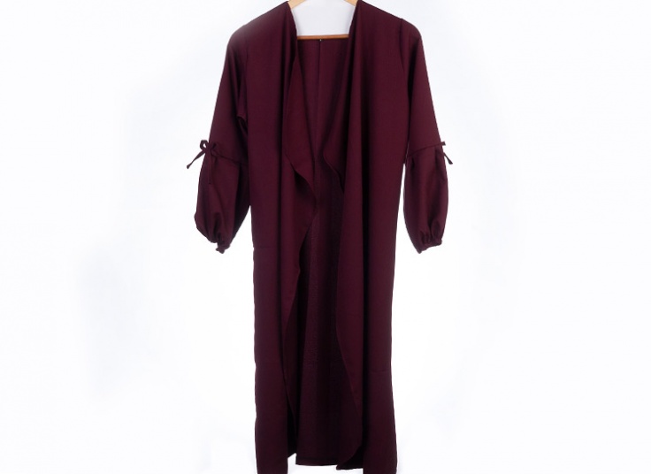 مانتو کرپ زنانه Plain