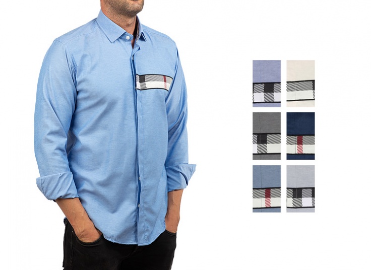 پیراهن مردانه طرح Burberry