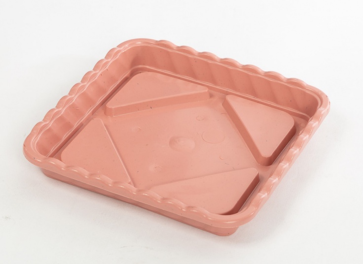 گلدان و زیر گلدانی پلاستیکی