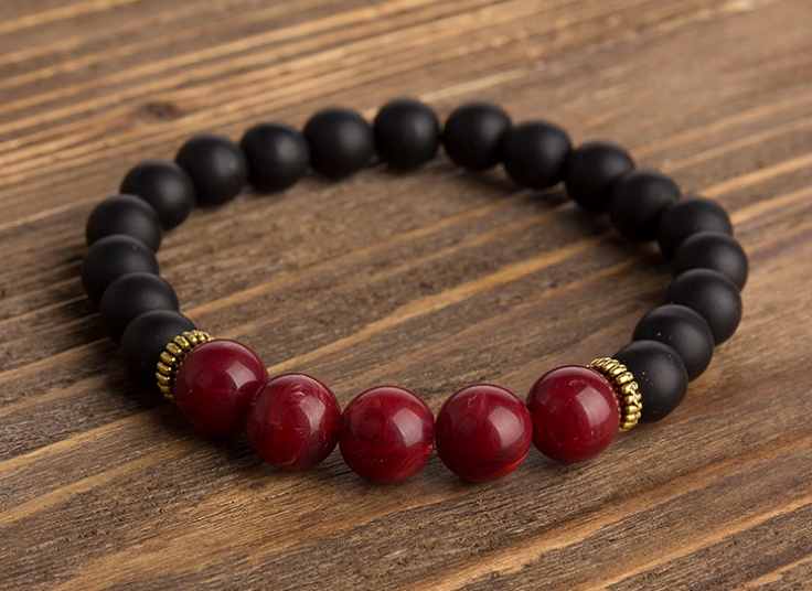 دستبند مهره ای اونیکس