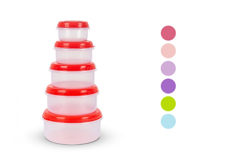 ظرف 5 تکه درب دار Kave plast