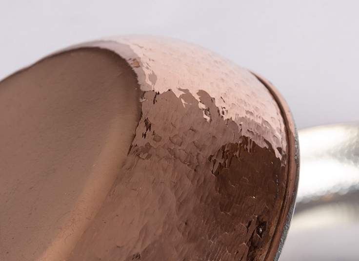 ظروف مسی چکش کاری شده