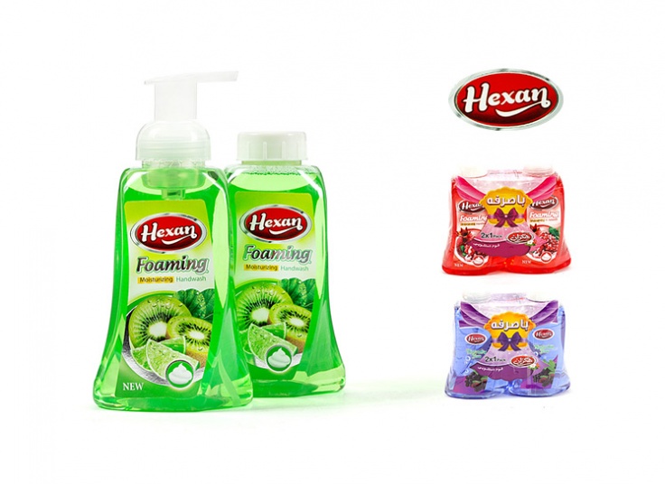 پک دو عددی فوم دستشویی  Hexan