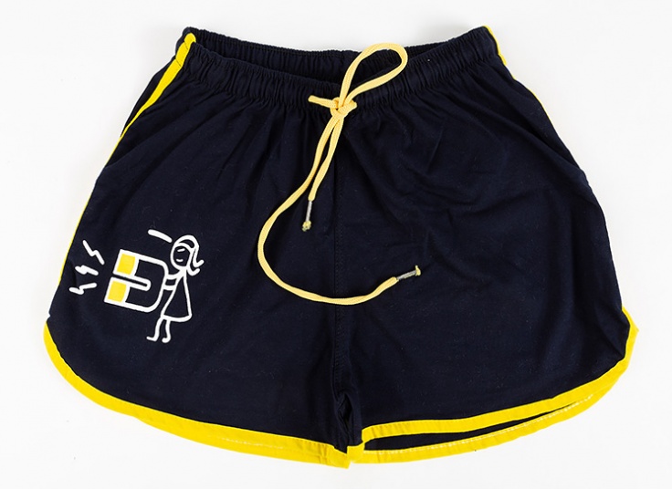 شلوارک نخی ساده