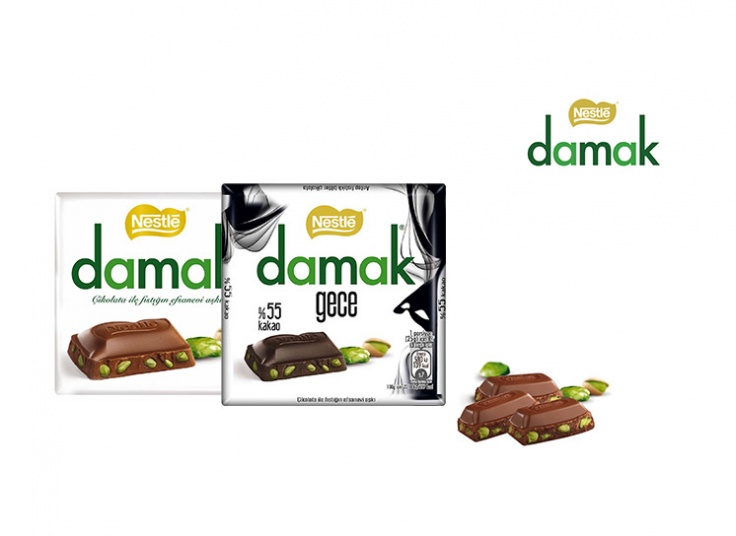 شکلات پسته ای damak