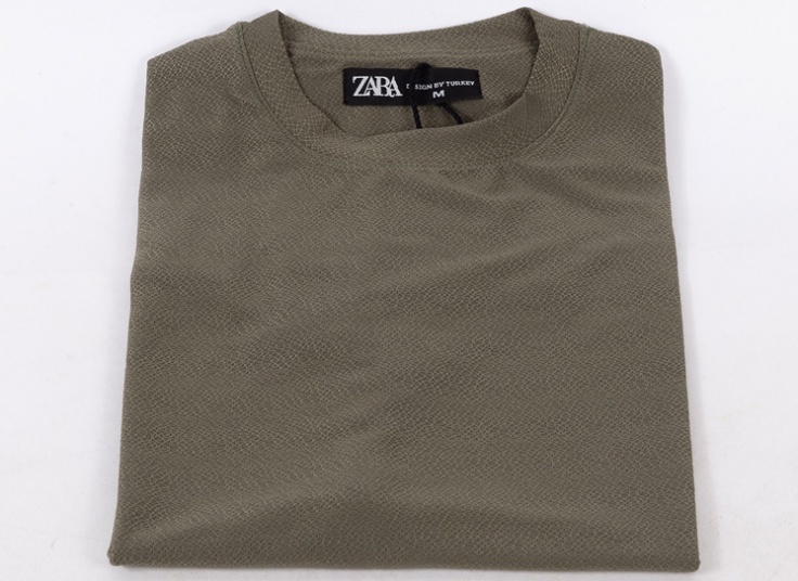 تیشرت مردانه بیسکویتی طرح ZARA