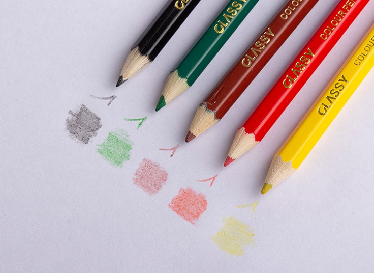 مداد رنگی 6 رنگ CLASSY