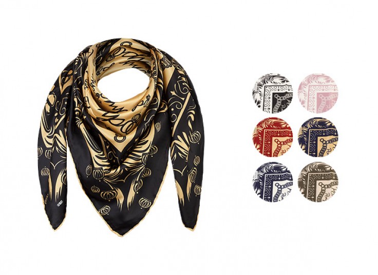 روسری ساتن دست دوز SiNEM