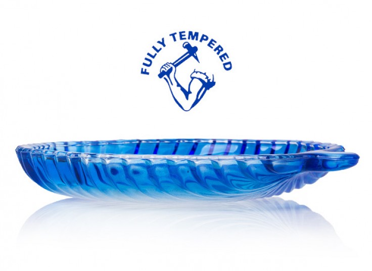 بشقاب طرح برگ FULLY TEMPERED