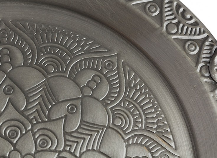 سینی فلزی طرح برجسته