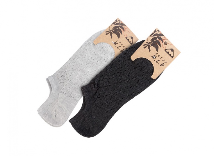 جوراب ساق کوتاه طرح گیپور MLD