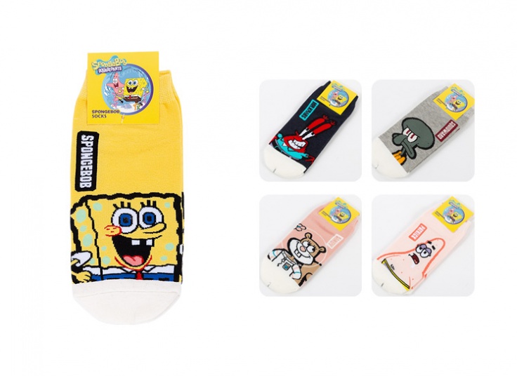 جوراب مچی طرح SPONGE BOB