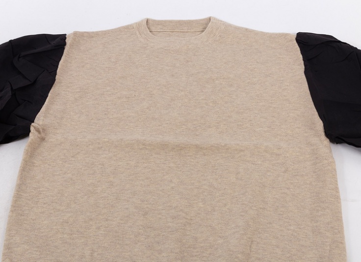 بلوز بافت آستین فانتزی