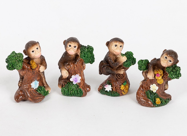 پک 4 عددی مجسمه میمون