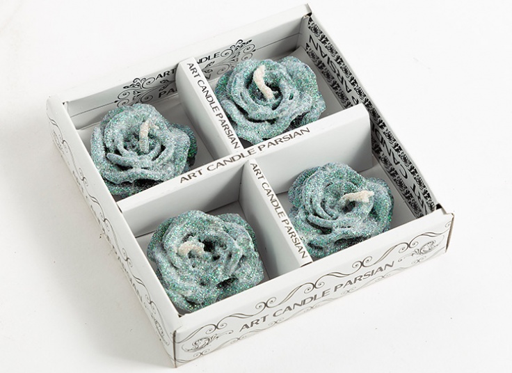 شمع طرح گل رز